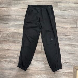 Black cav empt rubber patch logo sweatpants